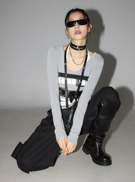 grey-long-sleeve-bodysuit-cc1109