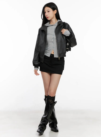 essential-buttoned-black-mini-skirt-cg526