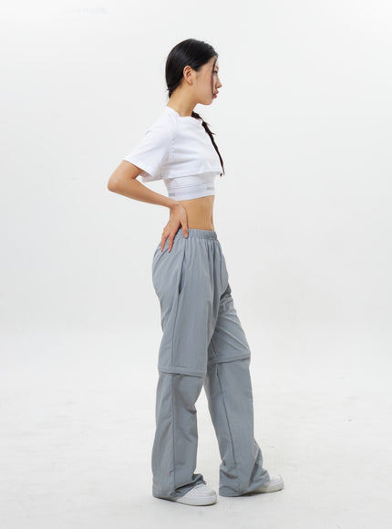 Color Wide Track Pants IY312