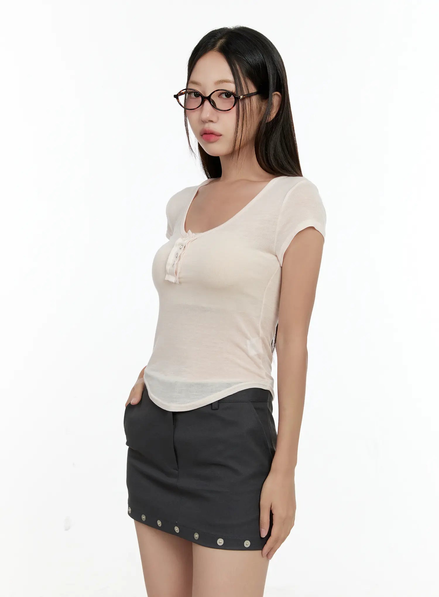 sheer-short-sleeve-snap-top-cg501