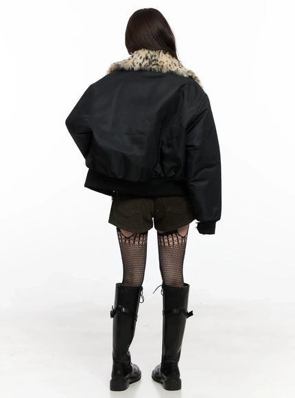 leopard-print-fur-collar-bomber-jacket-in525