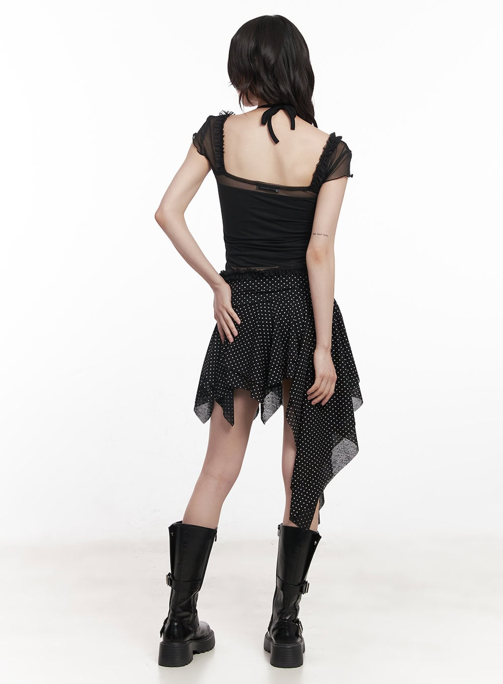 puff-sleeve-sheer-top-cy520