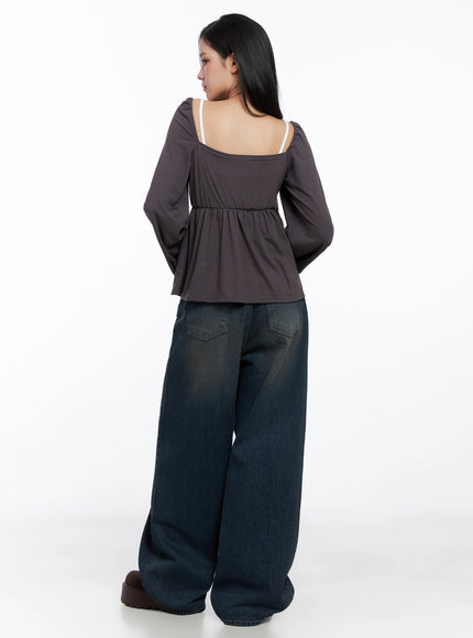 shirred-flowy-buttoned-long-sleeve-is525