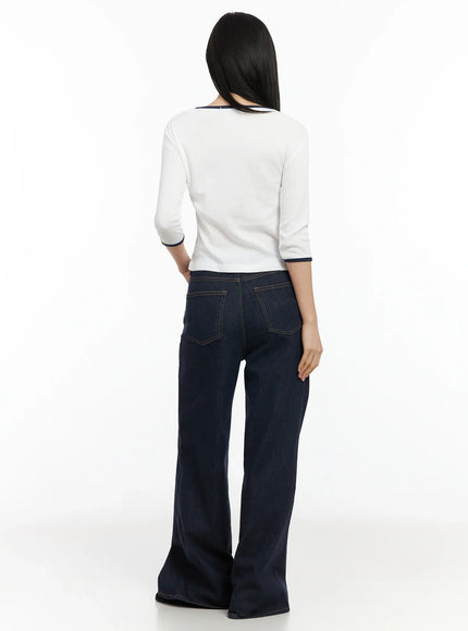 two-color-quarter-sleeve-top-im524