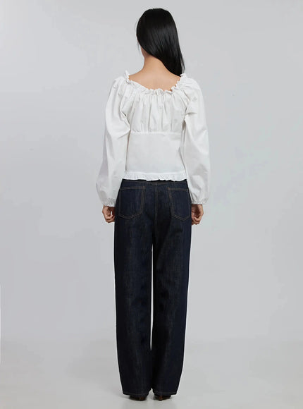 frill-button-up-blouse-id504