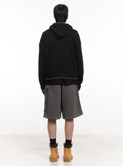 mens-half-zip-waffle-knit-hoodie-im519