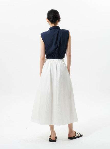 a-line-nylon-maxi-skirt-iu326