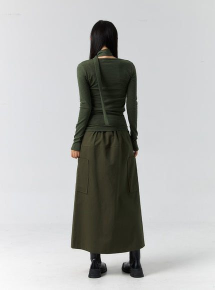 cargo-slit-maxi-skirt-cs305