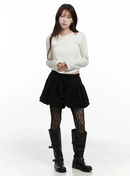 polka-dot-layered-halter-top-in525