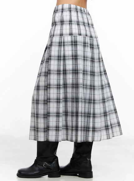 plaid-layered-maxi-skirt-ia507