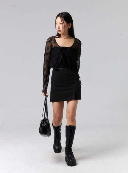 waist-strap-mini-skirt-cl319