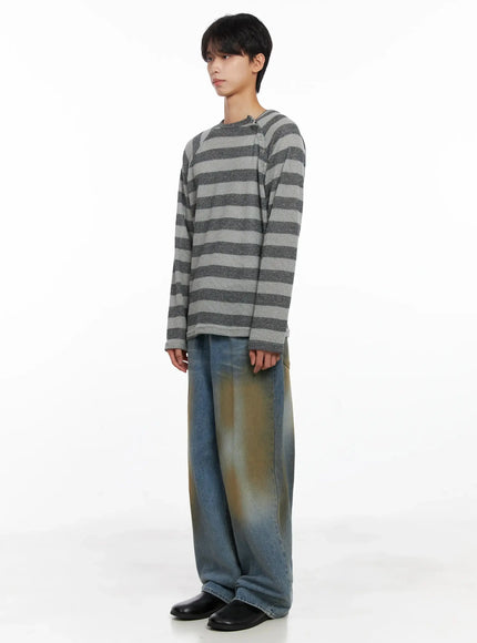 mens-striped-snap-button-long-sleeve-shirt-io516