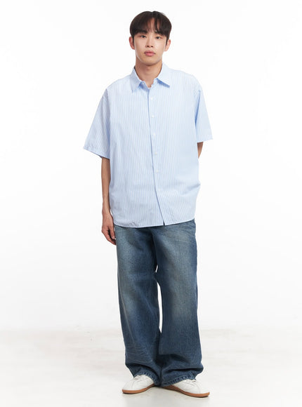 mens-short-sleeve-buttoned-striped-shirt-ia521