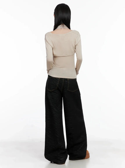 cowl-neck-top-bolero-set-is508