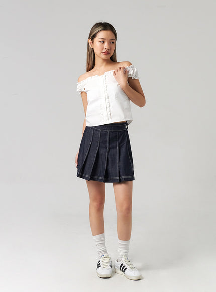 wrapped-pleated-mini-skirt-cl306