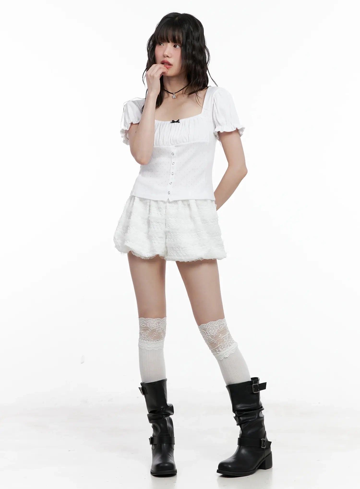 ribbon-detail-puff-sleeve-top-il528