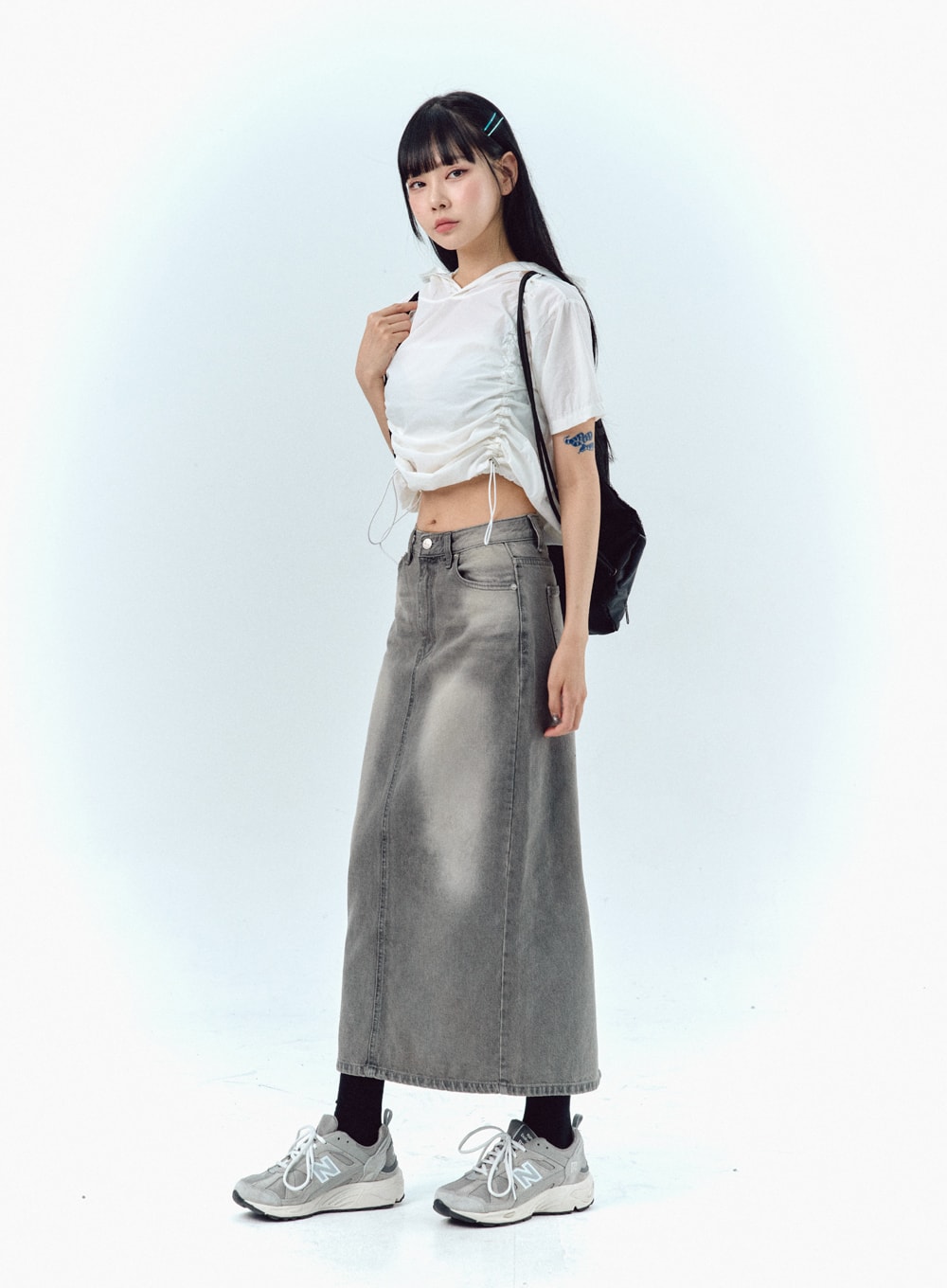 選ぶなら STUDS LINE DENIM SKIRT | www.ouni.org