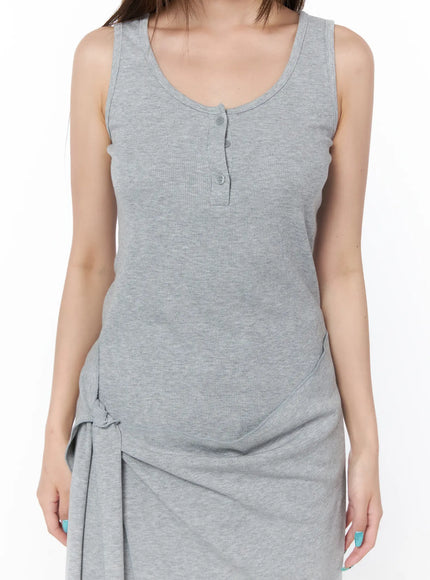casual-sleeveless-wrap-midi-dress-set-cy529