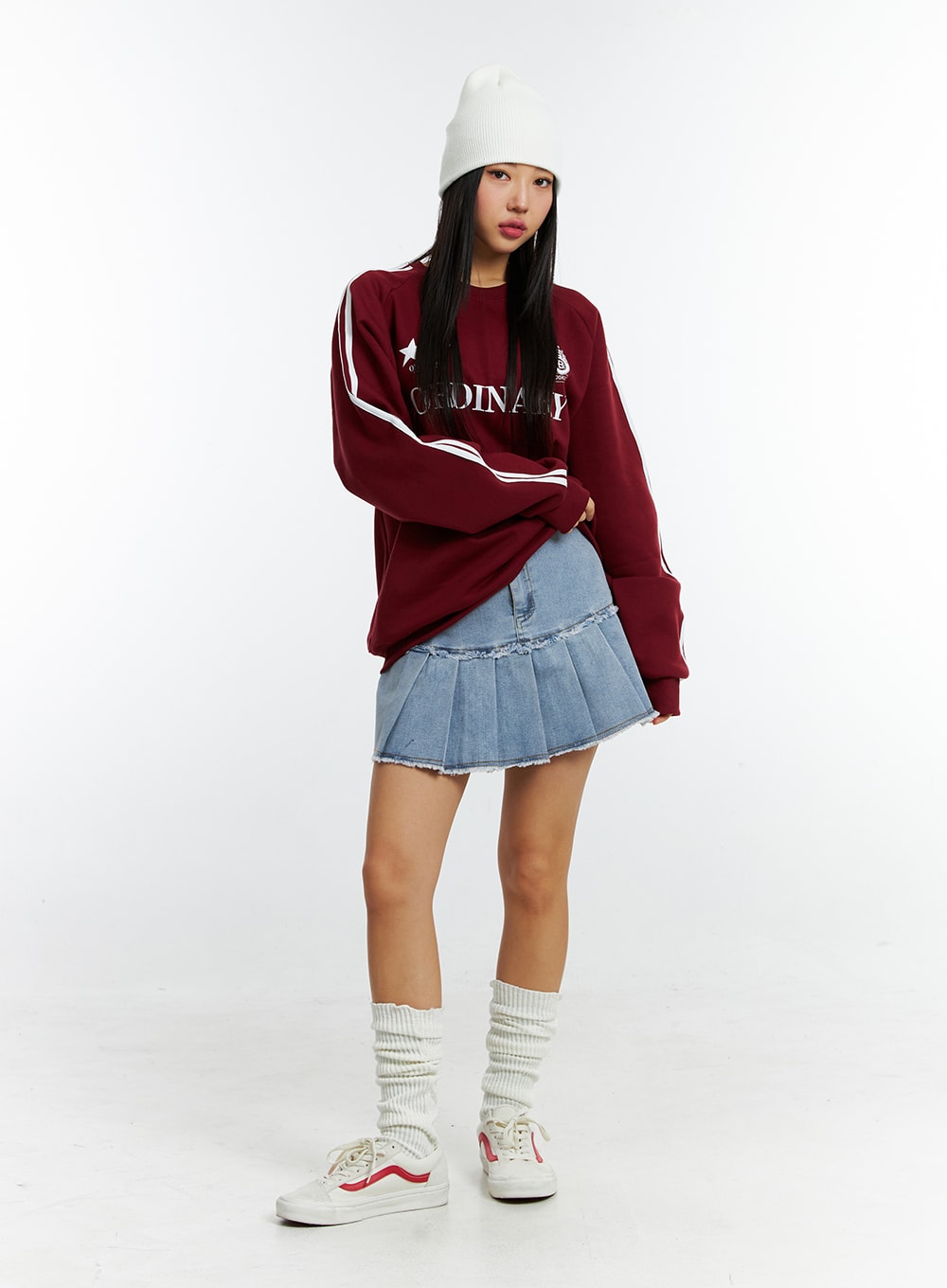 Oversized sweatshirt and discount skirt