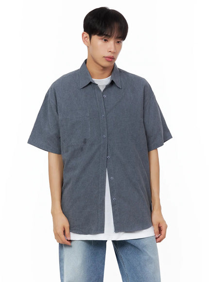 mens-collared-short-sleeve-button-up-top-il516