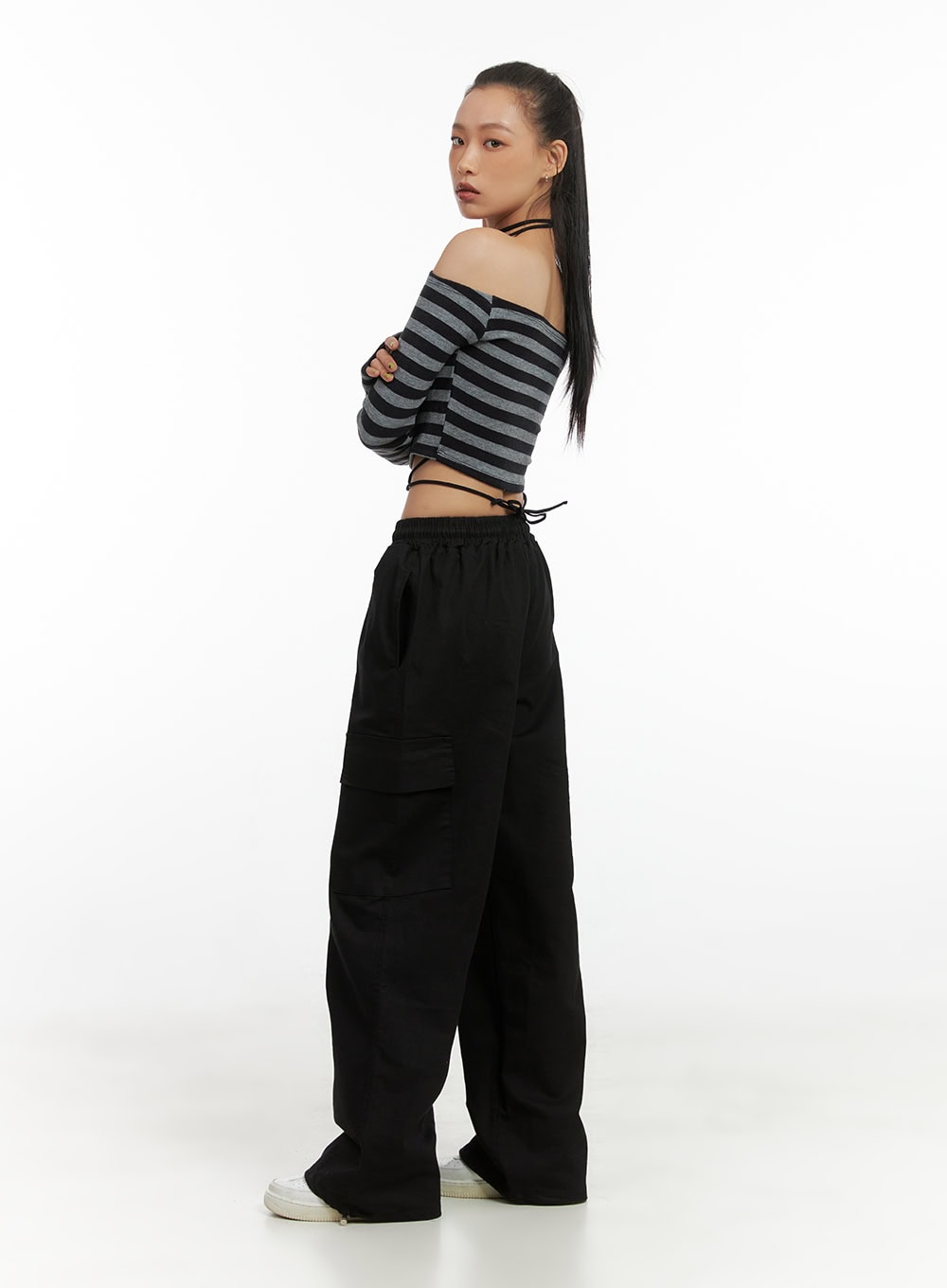 Wide Leg Cargo Pants CO414