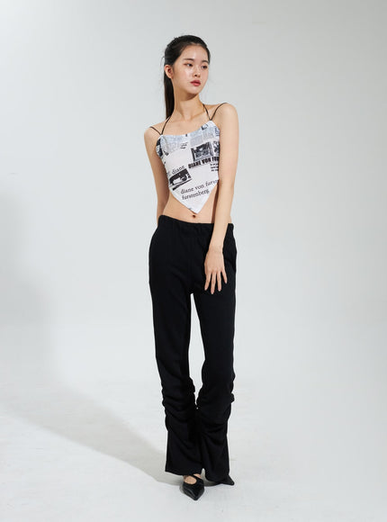 ruched-bootcut-track-pants-iy322