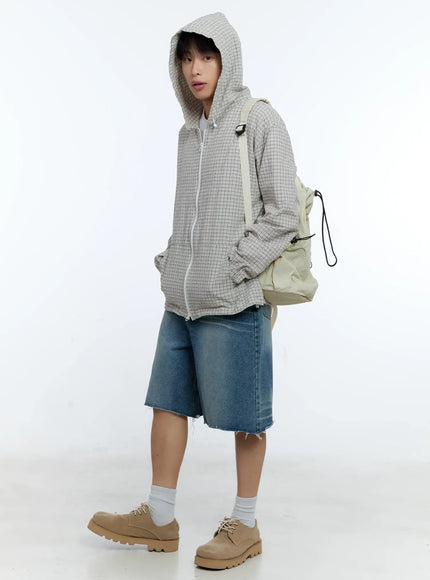 mens-checkered-windbreaker-jacket-ig515