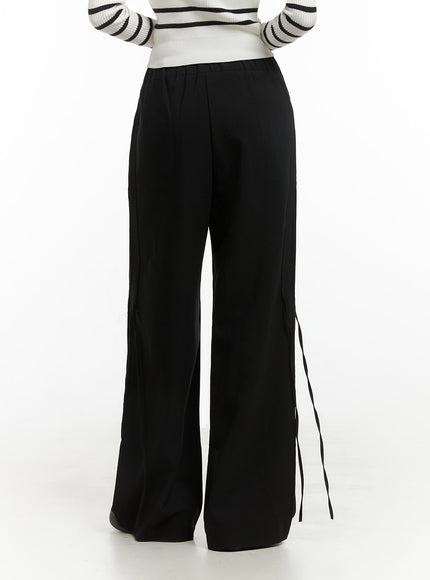 ribbon-tie-wide-fit-polyester-pants-io409