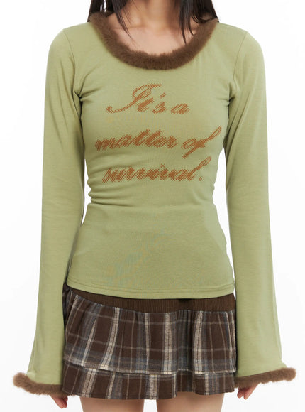 faux-fur-trim-fleece-long-sleeve-top-cd518