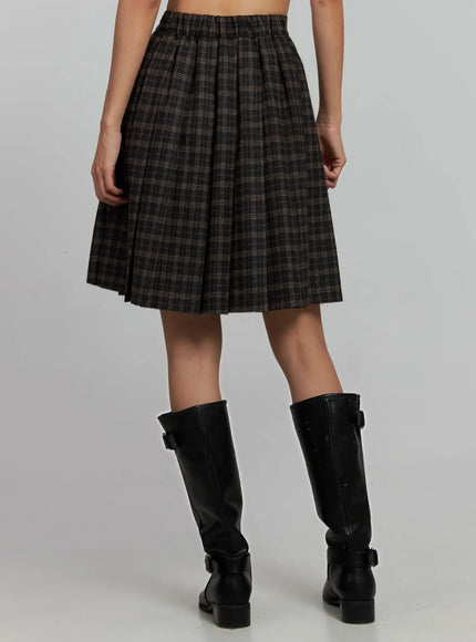 plaid-pleated-midi-skirt-ij502