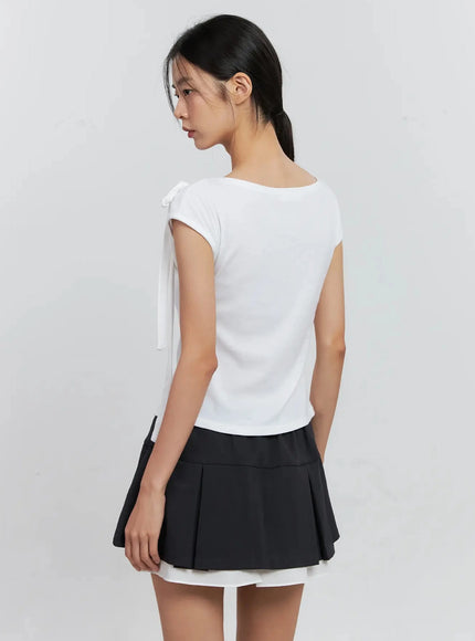 cap-sleeve-bow-tie-top-is516