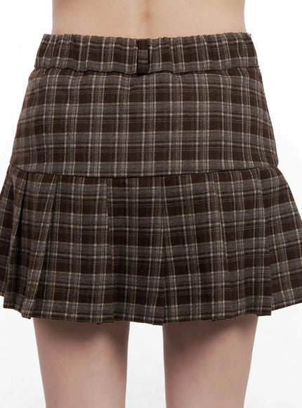 trendy-plaid-pleated-skort-in514
