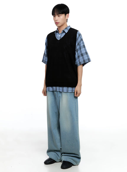 mens-linen-v-neck-knit-vest-ig520