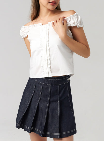 wrapped-pleated-mini-skirt-cl306