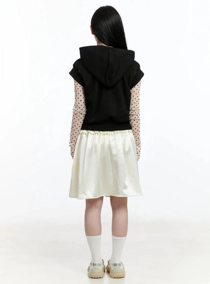 ribbon-detail-short-sleeve-hoodie-im519