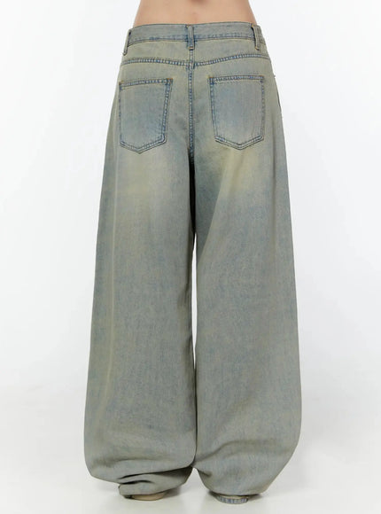 Naia Washed Baggy Jeans IU524