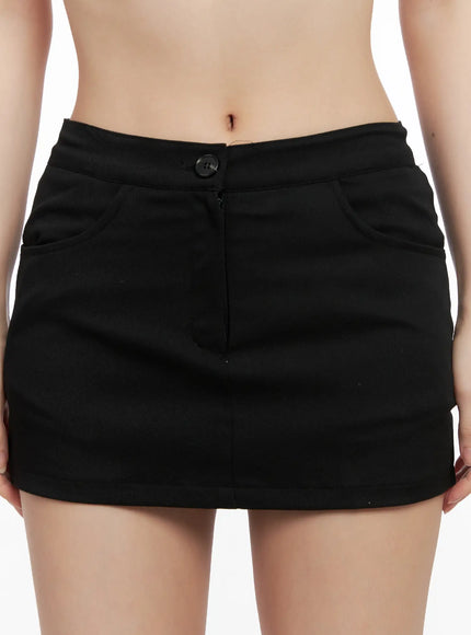 essential-buttoned-black-mini-skirt-cg526