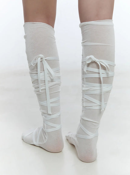 ribbon-strap-knee-length-socks-cu527
