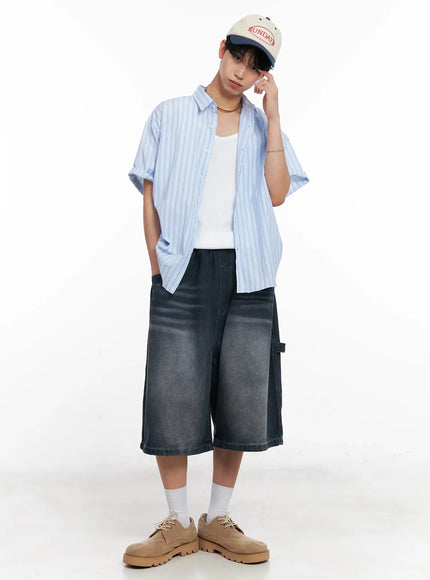 mens-striped-button-up-shirt-il504