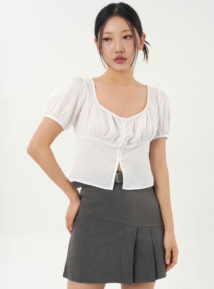 Mini Skirt With Belt CA325