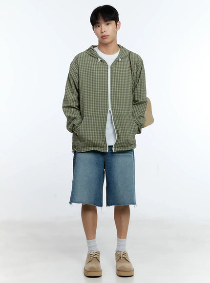 mens-checkered-windbreaker-jacket-ig515