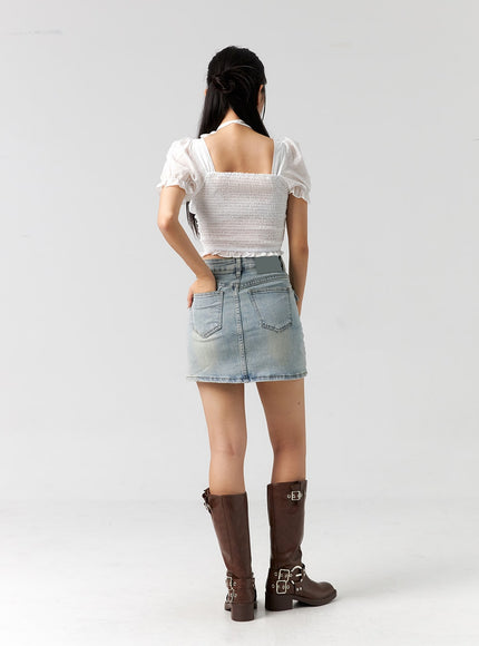 pocket-denim-mini-skirt-cg303