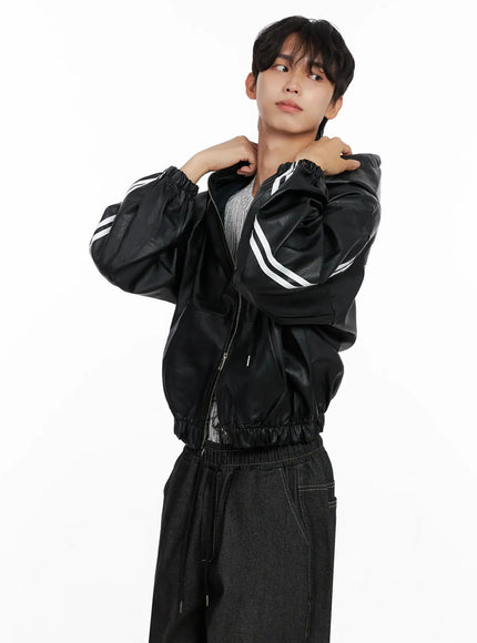 mens-faux-leather-track-hooded-jacket-io517