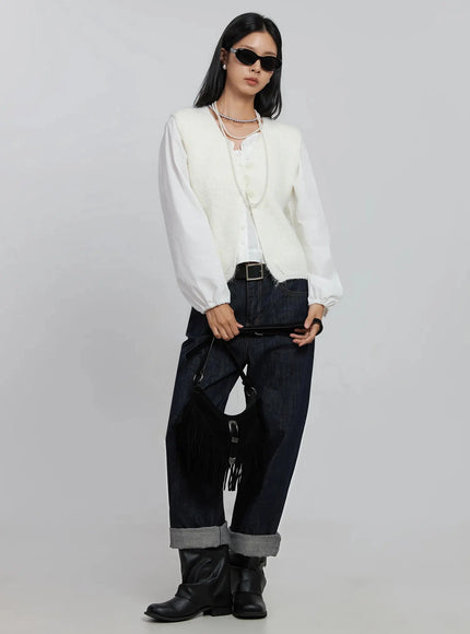 frill-button-up-blouse-id504