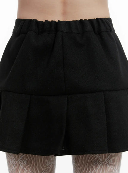 fleece-pleated-mini-skirt-ij516