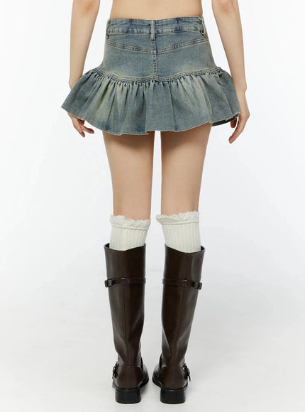 frill-hem-denim-mini-skirt-cu515