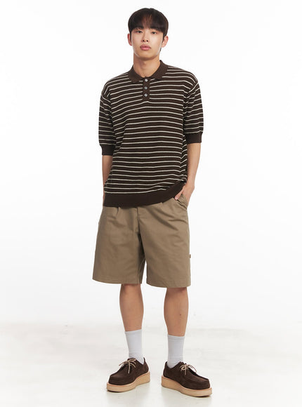 mens-roll-up-cotton-shorts-dark-beige-ia518