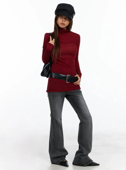 slim-fit-thumbhole-turtleneck-top-id503
