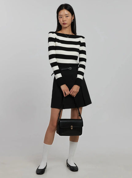 pintuck-mini-skirt-ij508