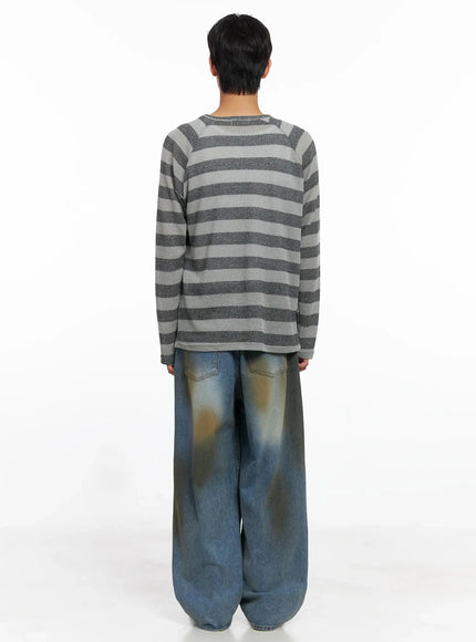 mens-striped-snap-button-long-sleeve-shirt-io516